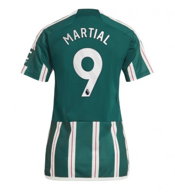 Manchester United Anthony Martial #9 Segunda Equipación Mujer 2023-24 Manga Corta